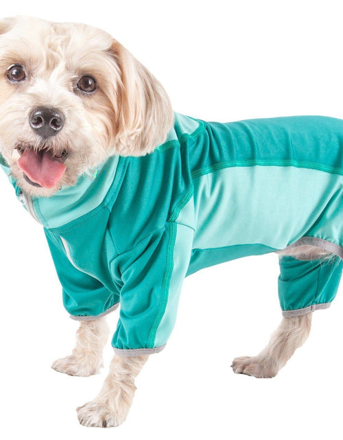 Load image into Gallery viewer, Pet Life ® Active 'Warm-Pup' Stretchy and Quick-Drying Fitness Dog Yoga Warm-Up Tracksuit
