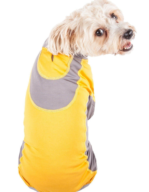 Load image into Gallery viewer, Pet Life ® Active 'Warm-Pup' Stretchy and Quick-Drying Fitness Dog Yoga Warm-Up Tracksuit
