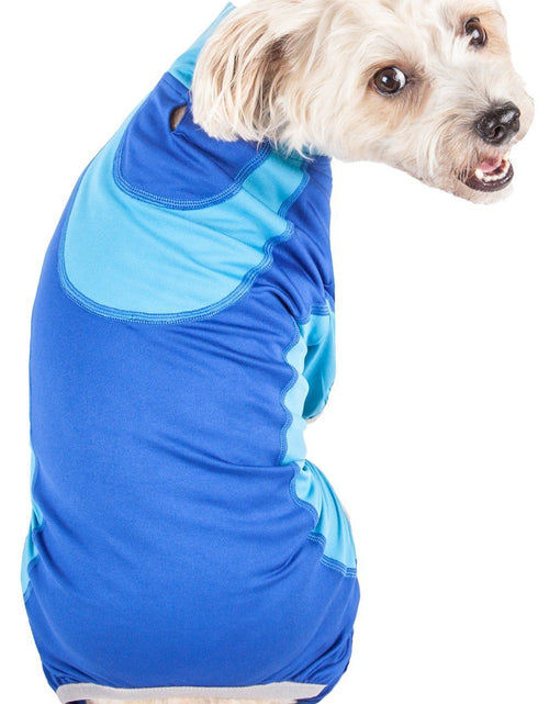 Load image into Gallery viewer, Pet Life ® Active 'Warm-Pup' Stretchy and Quick-Drying Fitness Dog Yoga Warm-Up Tracksuit
