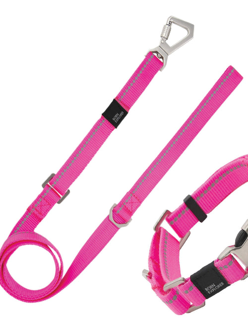 Load image into Gallery viewer, Pet Life ® 'Advent' Outdoor Series 3M Reflective 2-in-1 Durable Martingale Training Dog Leash and Collar
