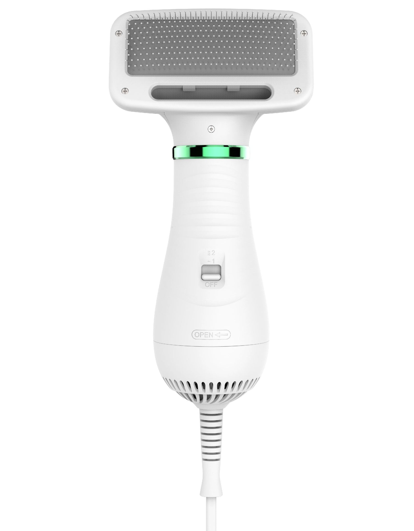 Pet Life ® 'Aero-Groom' 2-in-1 Electronic Pet Dryer and Pin Brush