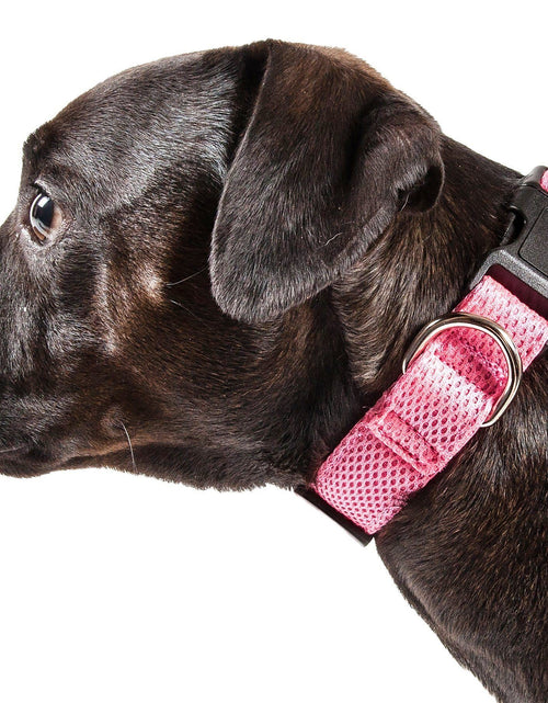 Load image into Gallery viewer, Pet Life ®  'Aero Mesh' Dual-Sided Breathable and Adjustable Thick Mesh Dog Collar
