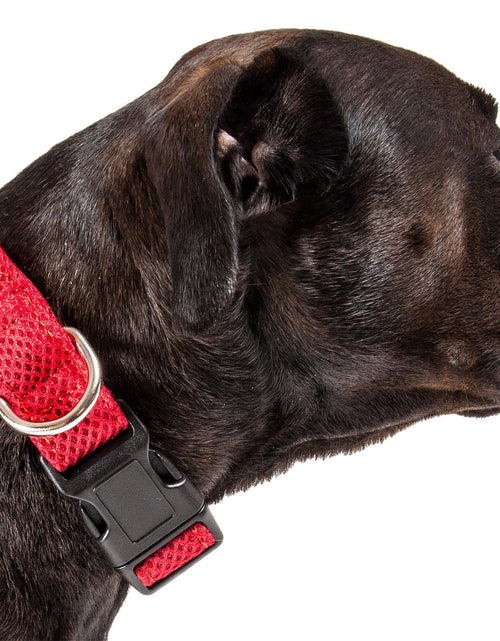 Load image into Gallery viewer, Pet Life ®  'Aero Mesh' Dual-Sided Breathable and Adjustable Thick Mesh Dog Collar
