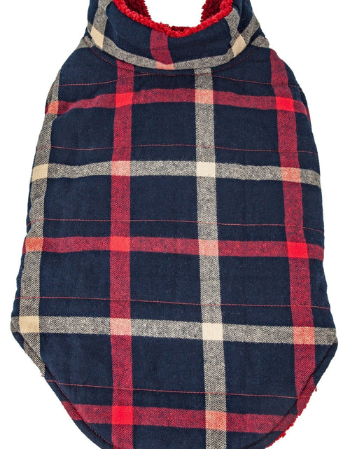 Load image into Gallery viewer, Pet Life ®  'Allegiance' Classical Insulated Plaid Fashion Dog Jacket
