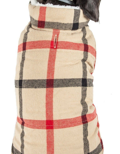 Load image into Gallery viewer, Pet Life ®  'Allegiance' Classical Insulated Plaid Fashion Dog Jacket
