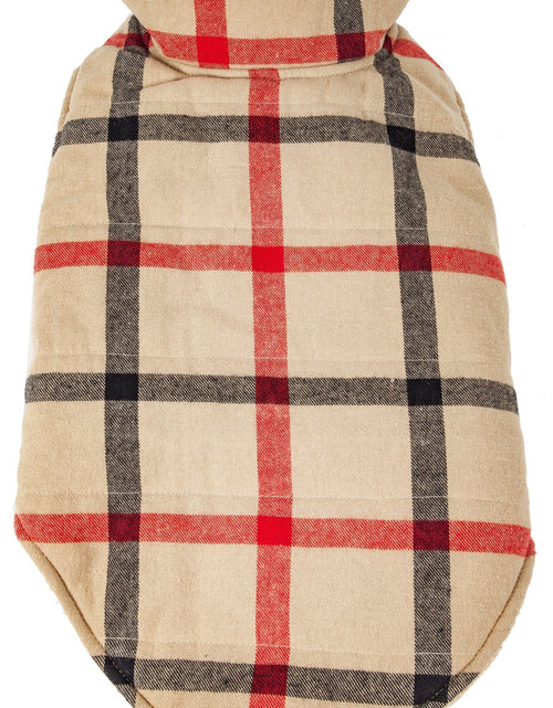 Load image into Gallery viewer, Pet Life ®  'Allegiance' Classical Insulated Plaid Fashion Dog Jacket
