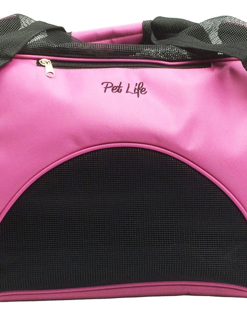 Load image into Gallery viewer, Pet Life ® 'Altitude Force' Airline Approved Sporty Zippered Folding Fashion Pet Dog Carrier
