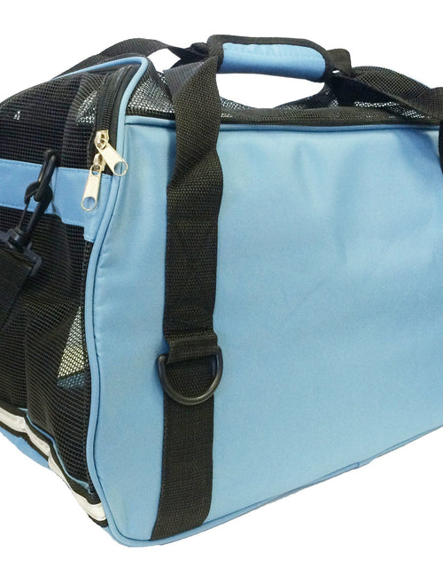 Load image into Gallery viewer, Pet Life ® 'Altitude Force' Airline Approved Sporty Zippered Folding Fashion Pet Dog Carrier
