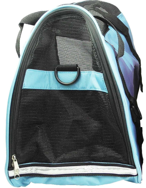 Load image into Gallery viewer, Pet Life ® 'Altitude Force' Airline Approved Sporty Zippered Folding Fashion Pet Dog Carrier
