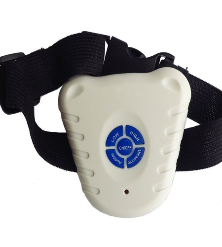 Pet Life ® Anti-Shock Ultrasonic Waterproof Safe Anti-Bark Training Dog Collar