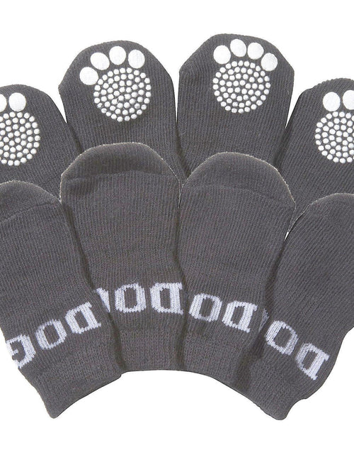 Load image into Gallery viewer, Pet Life ® Anti-Slip Rubberized Gripped Breathable Stretch Pet Dog Socks - Set of 4
