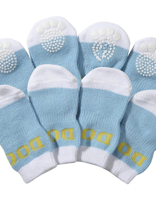 Load image into Gallery viewer, Pet Life ® Anti-Slip Rubberized Gripped Breathable Stretch Pet Dog Socks - Set of 4
