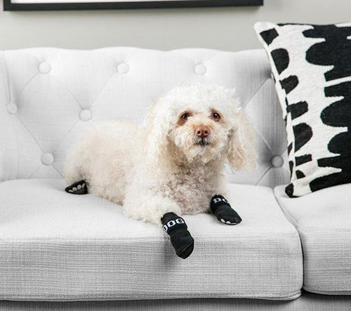 Load image into Gallery viewer, Pet Life ® Anti-Slip Rubberized Gripped Breathable Stretch Pet Dog Socks - Set of 4
