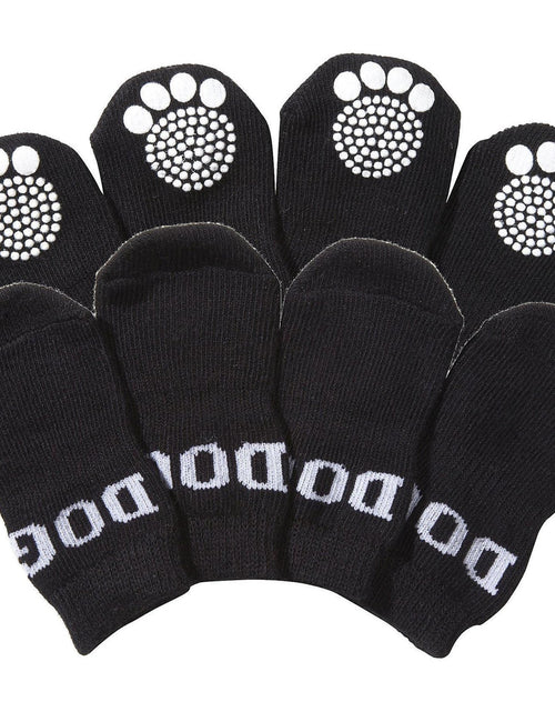 Load image into Gallery viewer, Pet Life ® Anti-Slip Rubberized Gripped Breathable Stretch Pet Dog Socks - Set of 4
