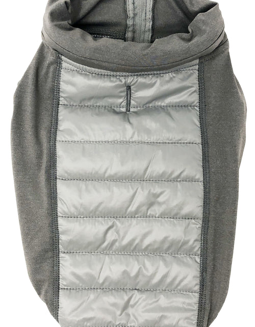 Load image into Gallery viewer, Pet Life ® 'Apex' Lightweight Hybrid 4-Season Stretch and Quick-Dry Dog Coat w/ Pop out Hood
