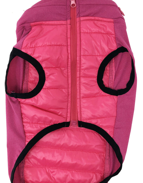 Load image into Gallery viewer, Pet Life ® 'Apex' Lightweight Hybrid 4-Season Stretch and Quick-Dry Dog Coat w/ Pop out Hood
