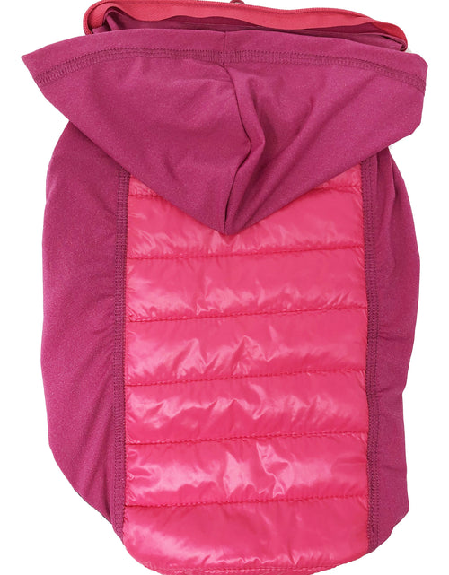 Load image into Gallery viewer, Pet Life ® 'Apex' Lightweight Hybrid 4-Season Stretch and Quick-Dry Dog Coat w/ Pop out Hood
