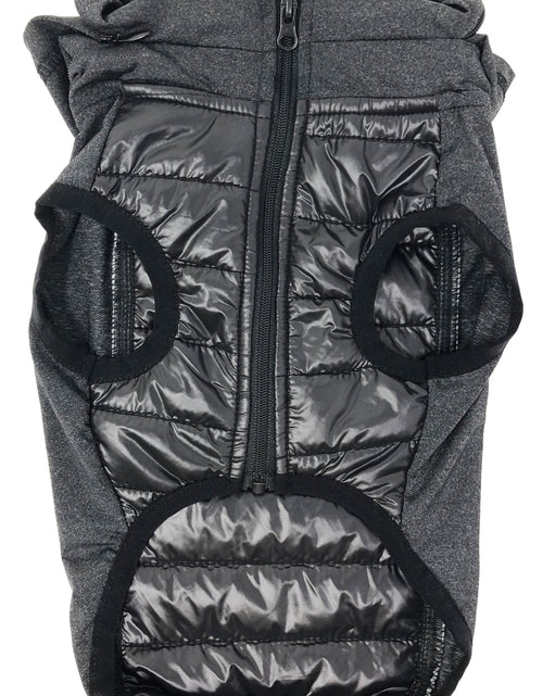 Load image into Gallery viewer, Pet Life ® 'Apex' Lightweight Hybrid 4-Season Stretch and Quick-Dry Dog Coat w/ Pop out Hood
