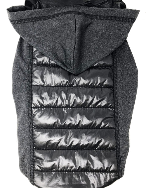 Load image into Gallery viewer, Pet Life ® 'Apex' Lightweight Hybrid 4-Season Stretch and Quick-Dry Dog Coat w/ Pop out Hood
