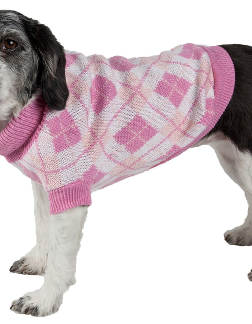 Load image into Gallery viewer, Pet Life ® 'Argyle Style' Ribbed Knitted Fashion Designer Dog Sweater
