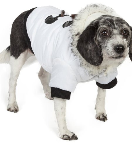 Pet Life ® Aspen Winter-White 3M Insulated Fashion Pet Parka Dog Coat