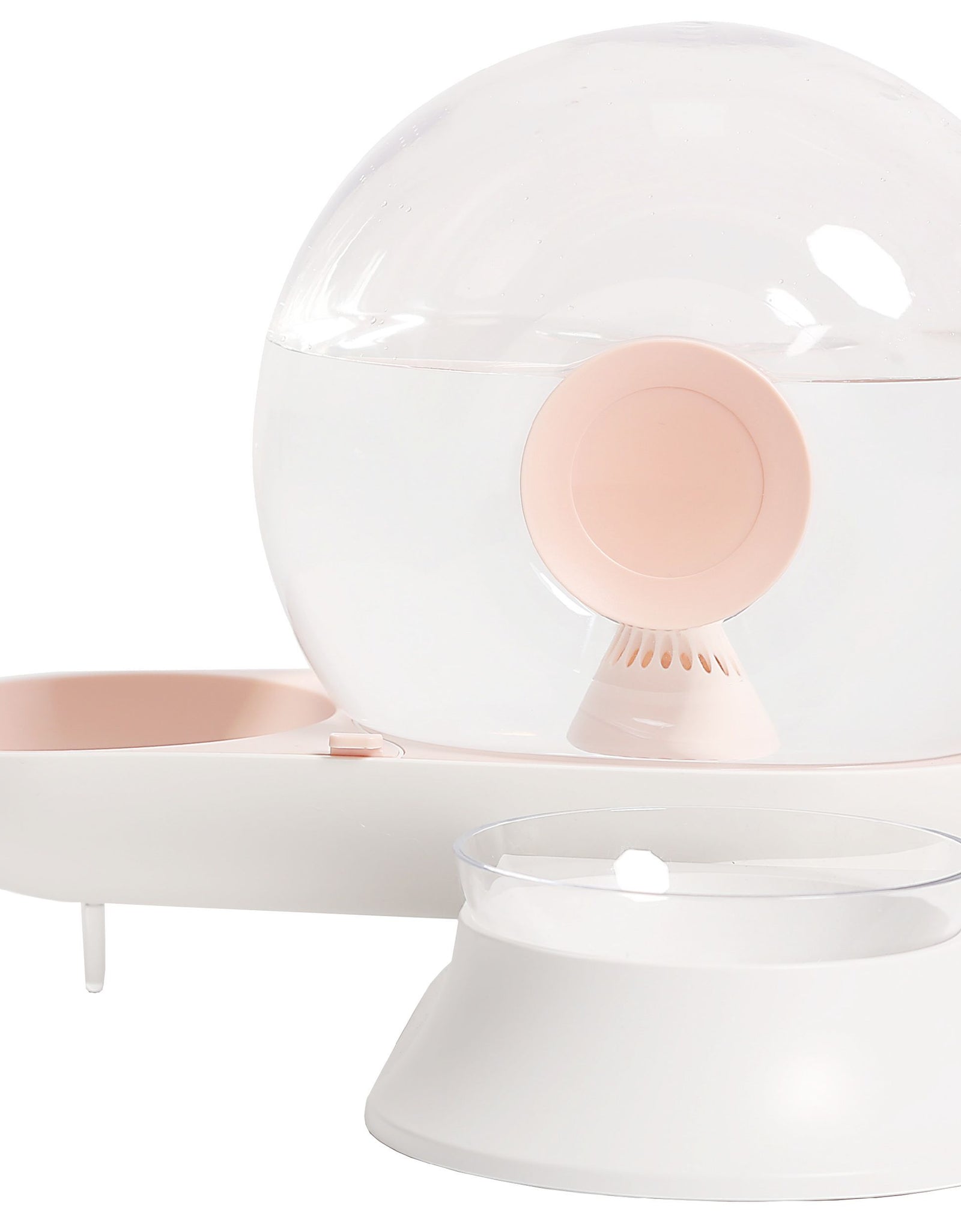 Pet Life ® 'Auto-Myst' Snail Shaped 2-in-1 Automated Gravity Pet Filtered Water Dispenser and Food Bowl