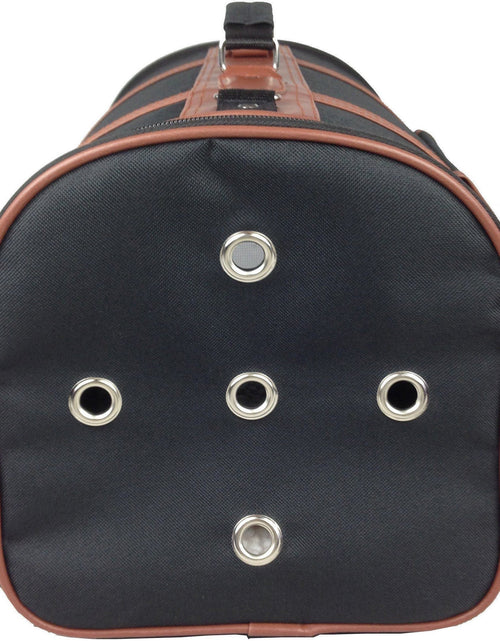 Load image into Gallery viewer, Pet Life ® 'Bark Avenue' Cylindrical Airline Approved Fashion Designer Posh Pet Dog Carrier
