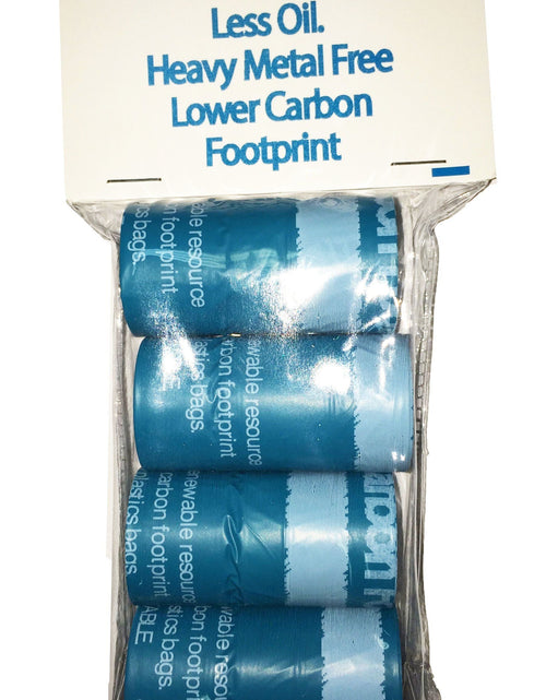 Load image into Gallery viewer, Pet Life ® 'Bio-Hybrid' 100% Recyclable Thermoplastic and Polyethylene Carbon Reduced Eco-Friendly Pet Cat Dog Waste Bags from Renewable Thermoplastic Starch - Dispenser and 2 Pack of Rolls
