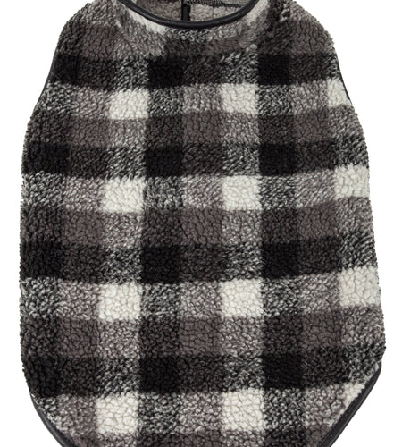Pet Life ®  'Black Boxer' Classical Fashion Insulated Plaid Dog Coat