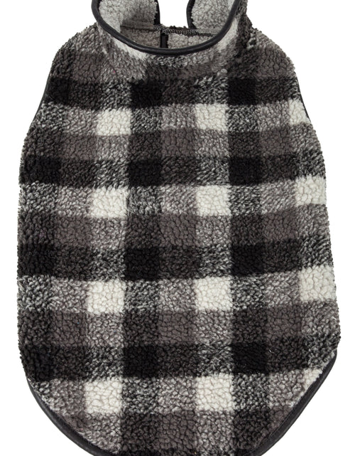 Load image into Gallery viewer, Pet Life ®  'Black Boxer' Classical Fashion Insulated Plaid Dog Coat
