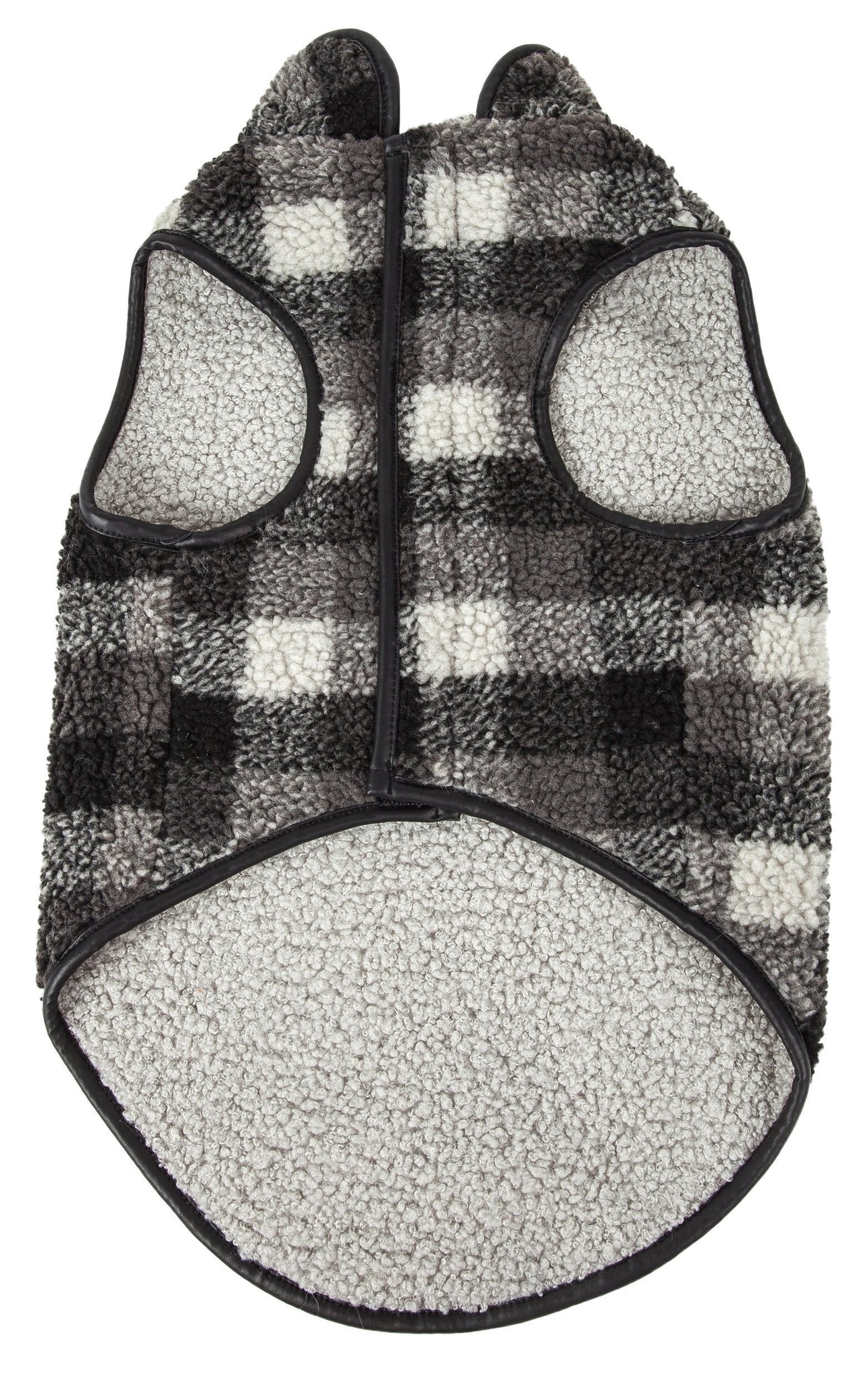 Pet Life ®  'Black Boxer' Classical Fashion Insulated Plaid Dog Coat
