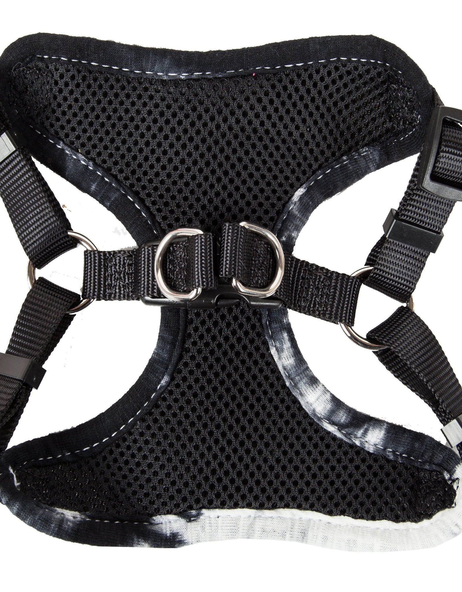 Pet Life ®  'Bonatied' Mesh Reversed Adjustable Fashion Dog Harness W/ Designer Neck Tie