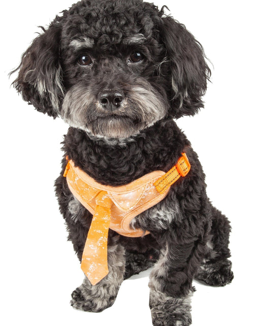 Load image into Gallery viewer, Pet Life ®  'Bonatied' Mesh Reversed Adjustable Fashion Dog Harness W/ Designer Neck Tie
