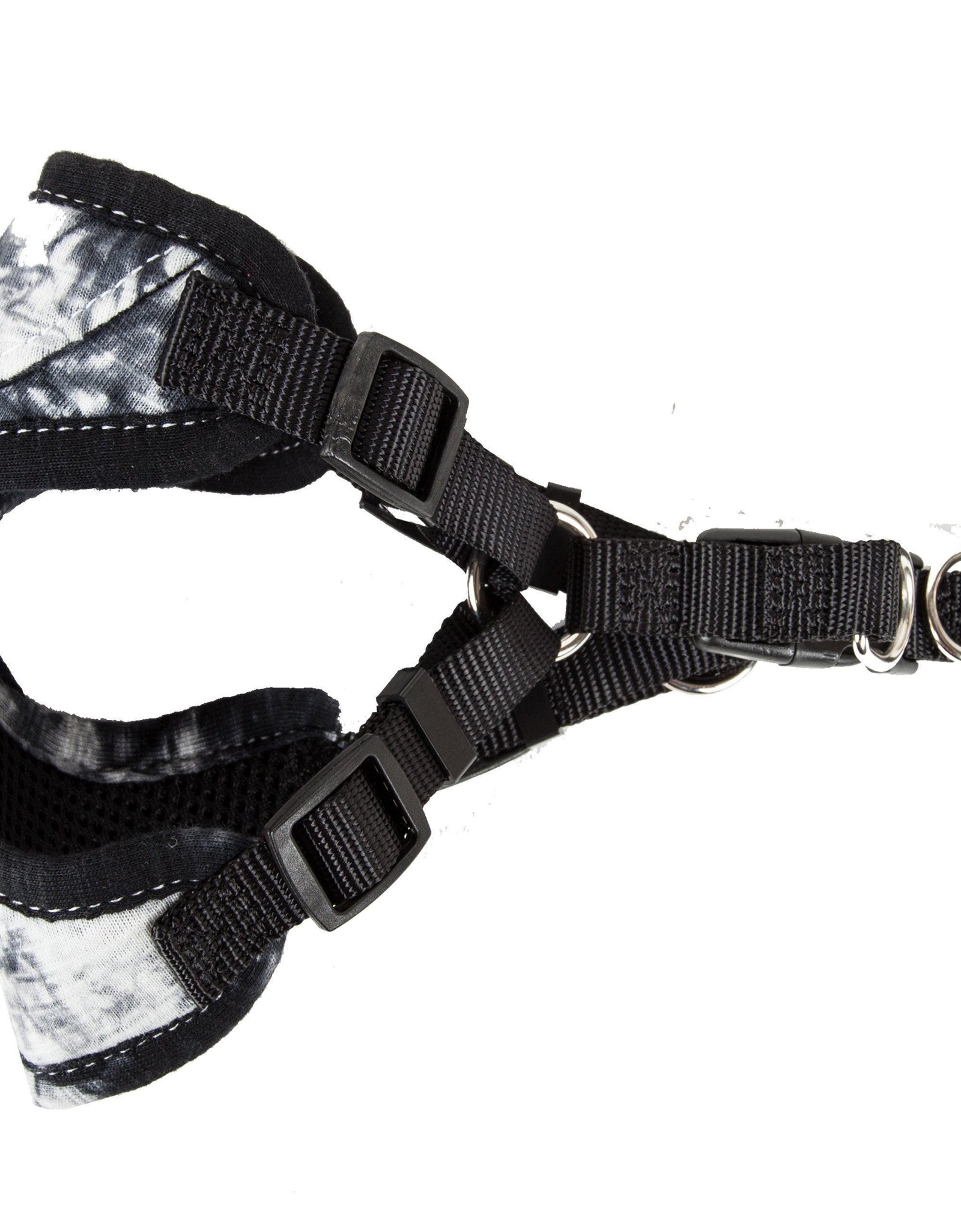 Pet Life ®  'Bonatied' Mesh Reversed Adjustable Fashion Dog Harness W/ Designer Neck Tie