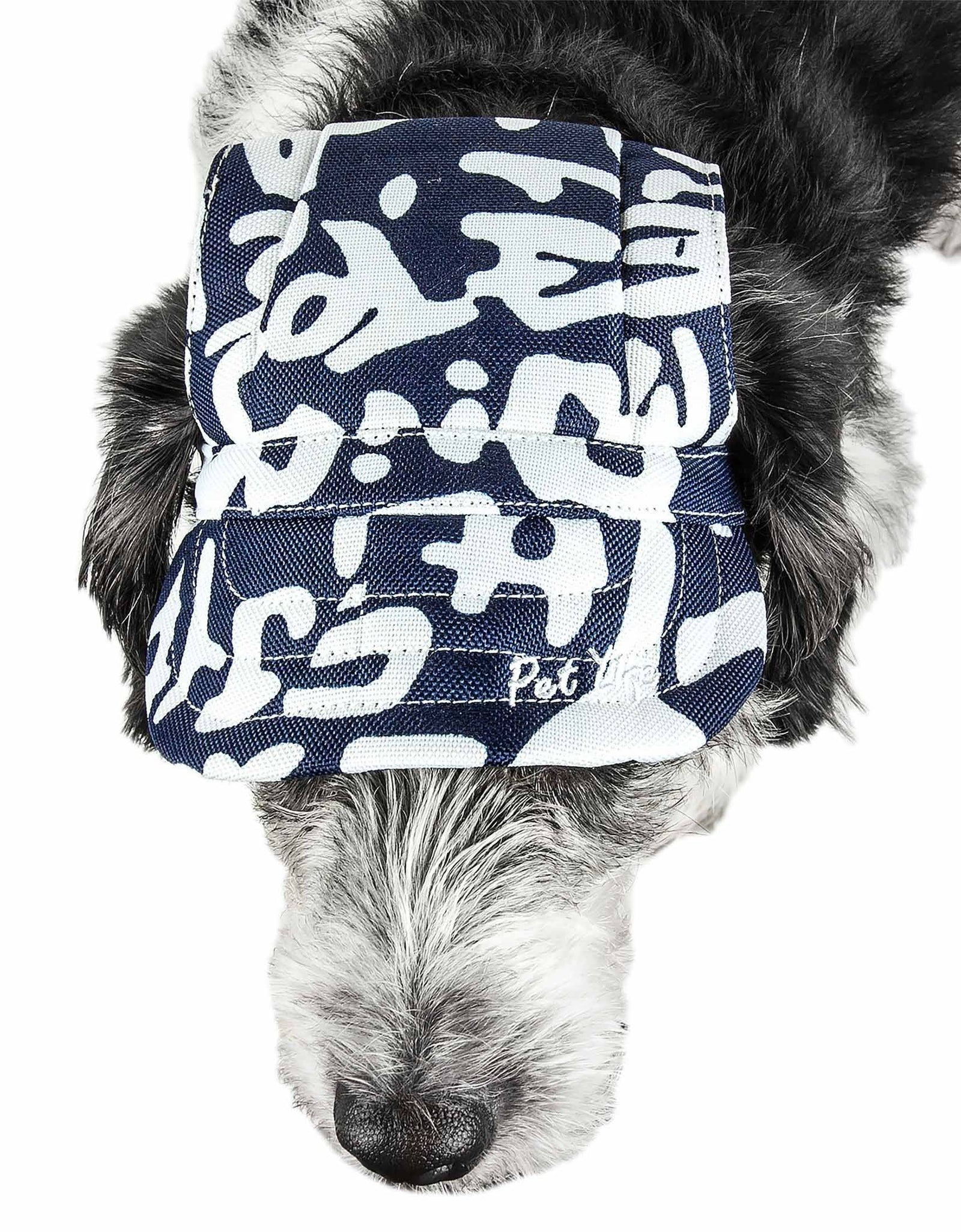 Pet Life ®  'Bone Cappa' Graffiti Sculptured Uv Protectant Adjustable Fashion Dog Hat Cap