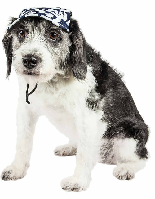 Load image into Gallery viewer, Pet Life ®  'Bone Cappa' Graffiti Sculptured Uv Protectant Adjustable Fashion Dog Hat Cap
