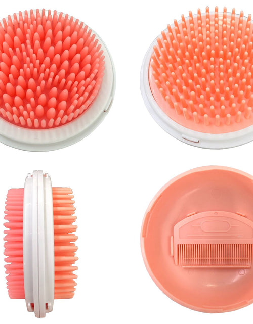 Load image into Gallery viewer, Pet Life ® 'Bravel' 3-in-1 Travel Pocketed Dual Grooming Brush and Pet Comb
