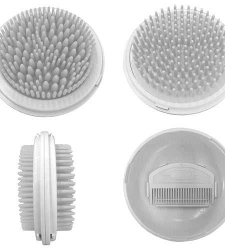 Pet Life ® 'Bravel' 3-in-1 Travel Pocketed Dual Grooming Brush and Pet Comb
