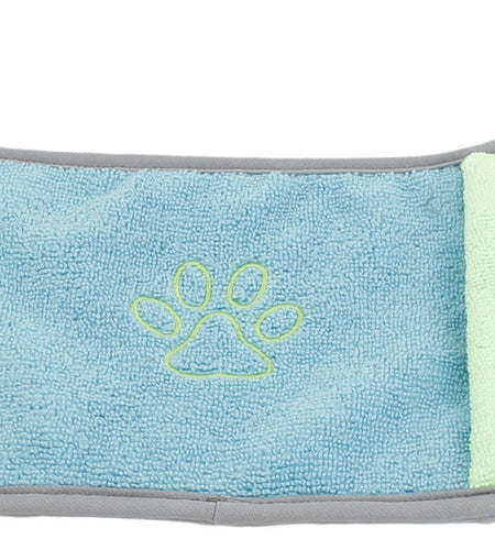 Pet Life ® 'Bryer' 2-in-1 Hand-Inserted Microfiber Pet Grooming Towel and Brush