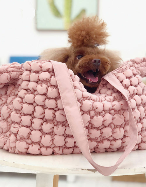 Load image into Gallery viewer, Pet Life ® 'Bubble Vogue' Ultra-Plush Fashion Designer Pet Carrier
