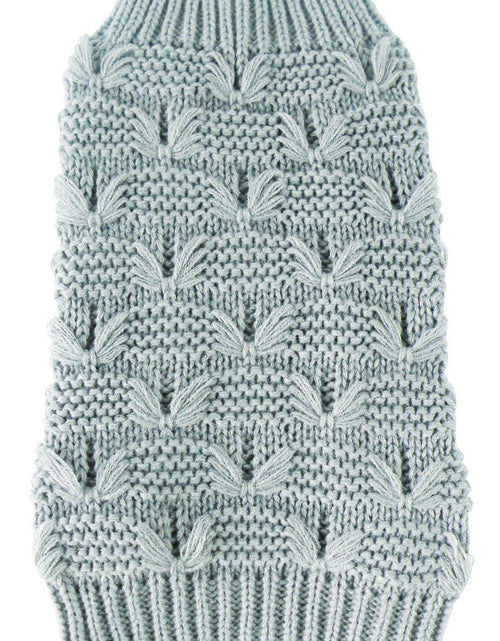 Load image into Gallery viewer, Pet Life ® Butterfly Stitched Heavy Cable Knitted Fashion Turtle Neck Dog Sweater
