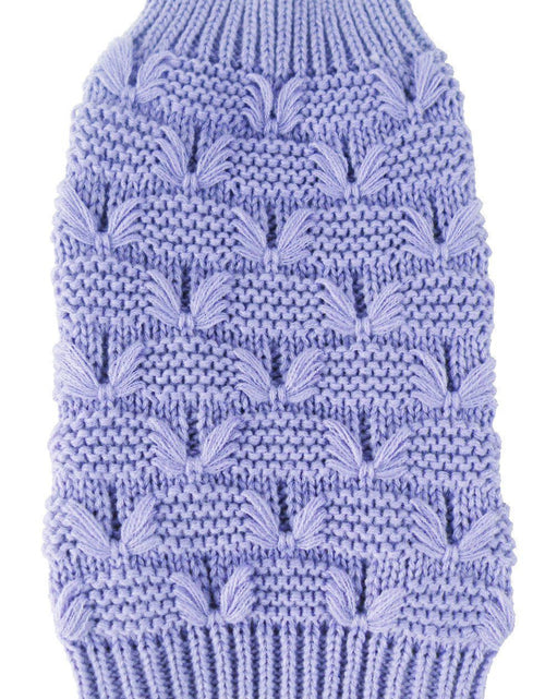Load image into Gallery viewer, Pet Life ® Butterfly Stitched Heavy Cable Knitted Fashion Turtle Neck Dog Sweater
