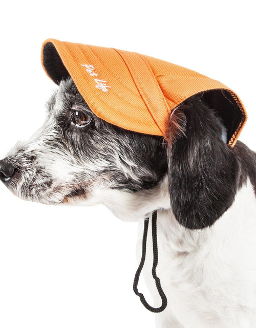 Load image into Gallery viewer, Pet Life ®  'Cap-Tivating' UV Protectant Adjustable Fashion Dog Hat Cap
