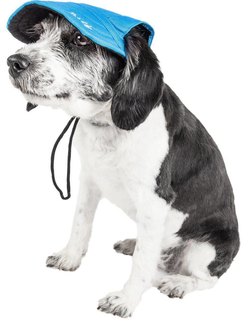Load image into Gallery viewer, Pet Life ®  'Cap-Tivating' UV Protectant Adjustable Fashion Dog Hat Cap
