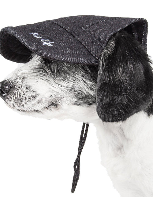 Load image into Gallery viewer, Pet Life ®  'Cap-Tivating' UV Protectant Adjustable Fashion Dog Hat Cap

