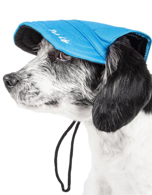 Load image into Gallery viewer, Pet Life ®  'Cap-Tivating' UV Protectant Adjustable Fashion Dog Hat Cap

