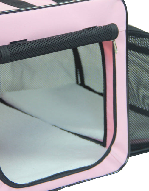 Load image into Gallery viewer, Pet Life ® 'Capacious' Dual-Sided Expandable Spacious Wire Folding Collapsible Lightweight Pet Dog Crate Carrier House
