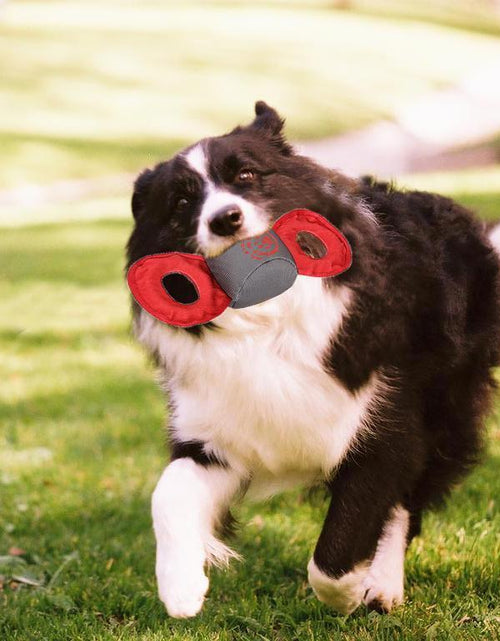 Load image into Gallery viewer, Pet Life ® 'Chompter' Dura-Chew Plush Waterproof Tugging Nylon Dog Toy
