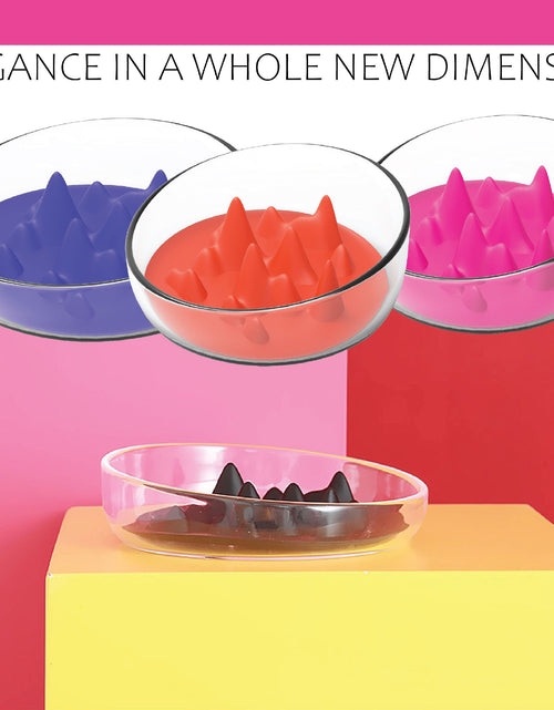 Load image into Gallery viewer, Pet Life ® 'Cirlicue' Mountain Shaped Modern Slow Feeding Pet Bowl
