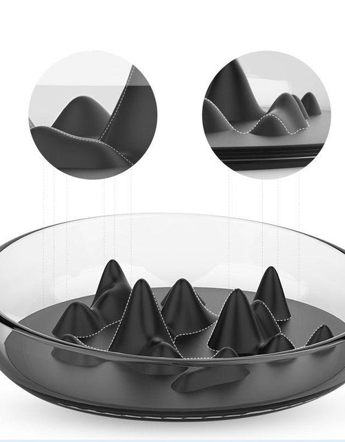 Load image into Gallery viewer, Pet Life ® 'Cirlicue' Mountain Shaped Modern Slow Feeding Pet Bowl
